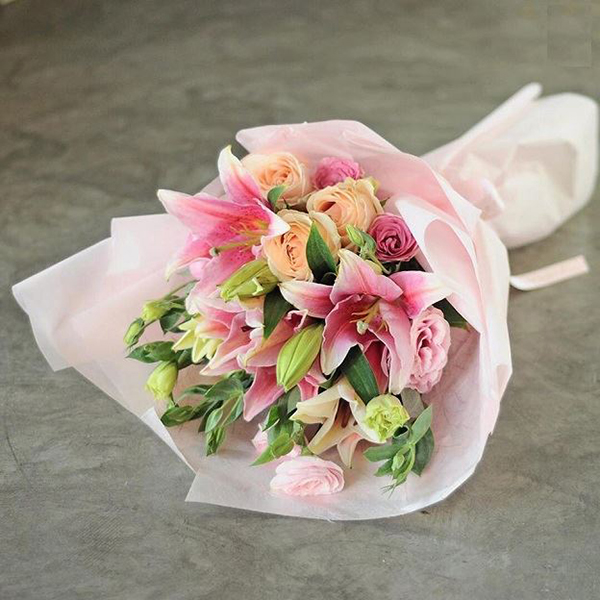 Pink Valentines day bouquet